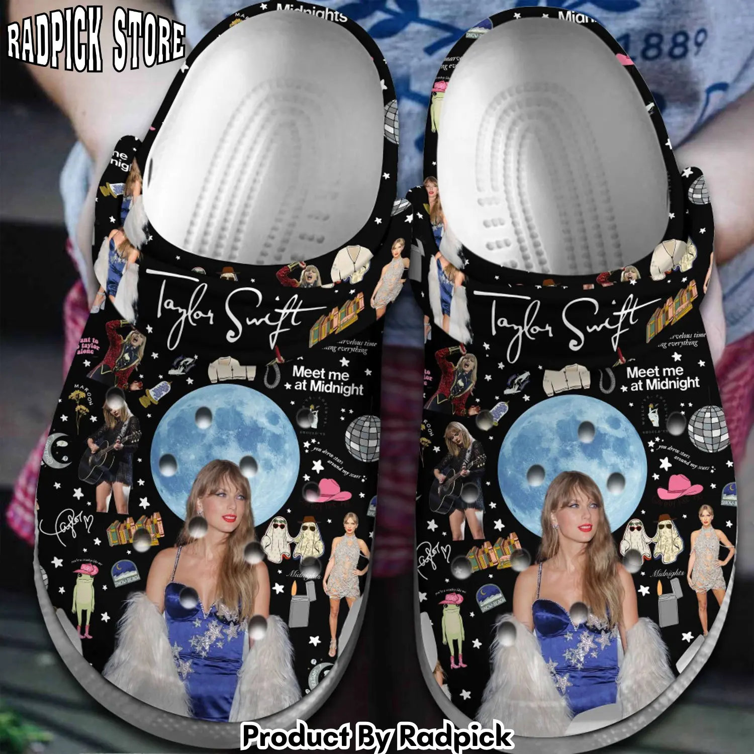 Radpick taylor swift music clogs shoes comfortable for men women efr rp652912